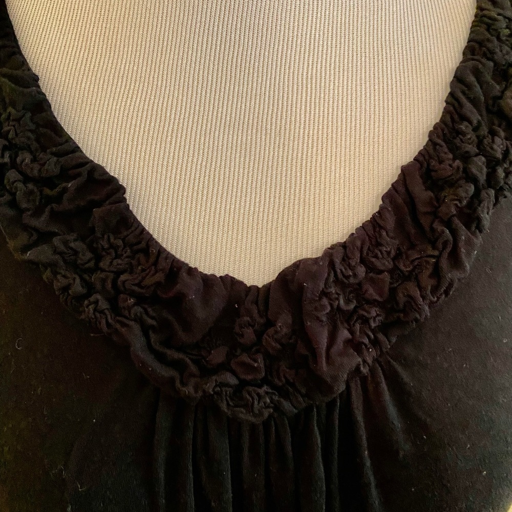 August Silk black top size L